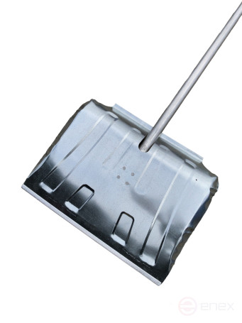 Snow shovel "American-4" with aluminum a V-shaped tube with a handle and an aluminum tip, 500*430*0,8 N/A