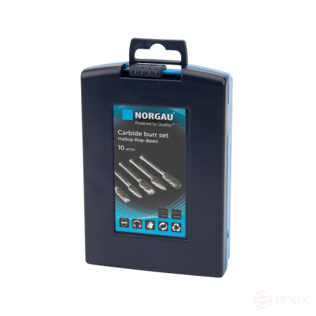 Set of boreholes carbide NORGAU Industrial cutting heads 12 mm, 10 pieces