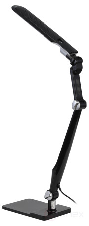Настольный светильник ЭРА NLED-497-12W-BK светодиодный на струбцине и с основанием черный