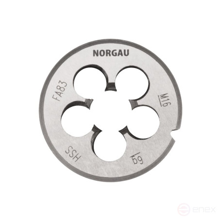Плашка NORGAU Industrial по металлу M16х2 мм, HSS