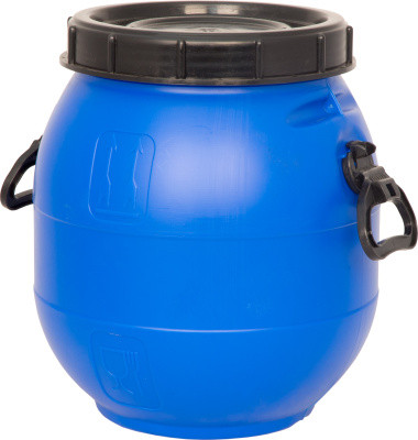 Barrel p/e 30l with screw cap blue BPZ 30