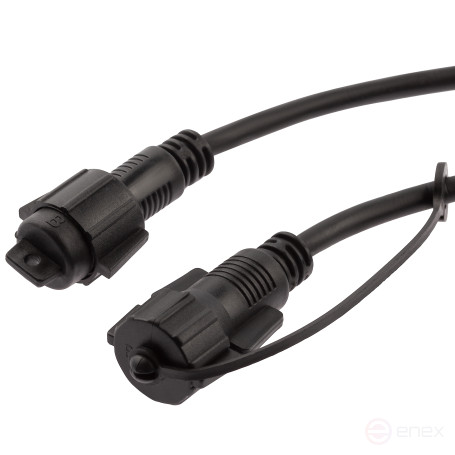 ERA extension cable ERAPS-U10 for IP65 garland, 10 meters rubber black
