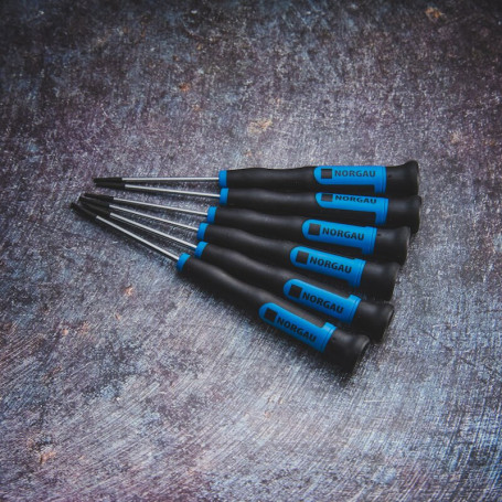 Набор отверток для точной механики NORGAU Industrial N140PBS, 6 предметов