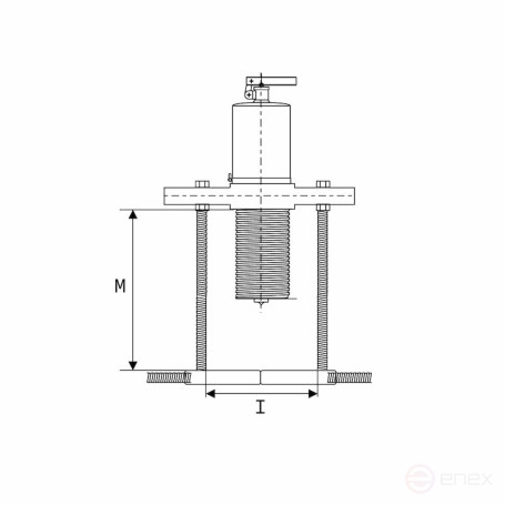 Set of hydraulic pullers NORGAU Industrial with integrated pump NHPP-10SET, 10T, 10 items