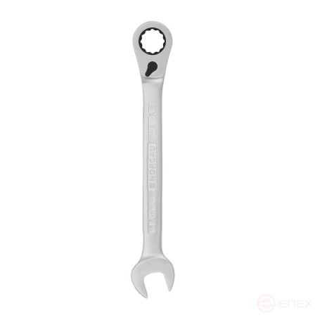 Ключ гаечный комбинированный с переключающейся трещоткой NORGAU Industrial 15 мм, N7UR-15