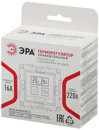 Temperature controller ERA Series 12 12-4111-16 universal 230V-Imah16A titanium