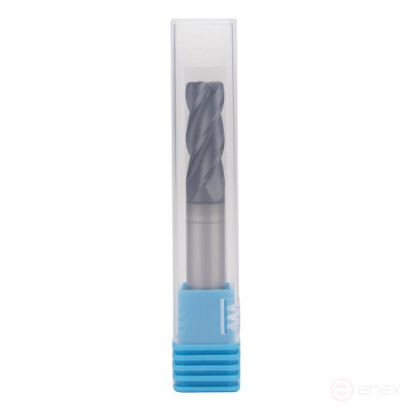 Фреза концевая радиусная NORGAU Industrial по металлу 10 мм, R1, Z4, VHM/TIALN