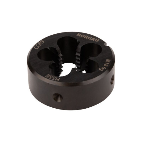 Плашка NORGAU Industrial по металлу M18, HSS-E/VAP