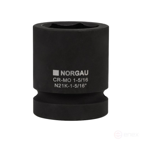 Головка торцевая ударная NORGAU Industrial шестигранная дюймовая 1", 1.5/16", N21K-1.5/16