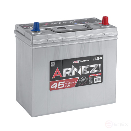Аккумулятор ARNEZI JIS SMF 45 А/ч обратный R+ 236x128x225 NS60 EN 400 А