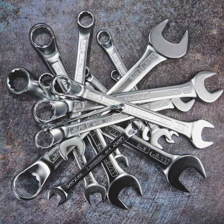 Набор комбинированных гаечных ключей NORGAU Industrial NBS7ВA-014, 14 предметов