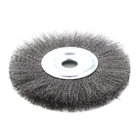 Brush for ear disc D175*12*22.2, pile corrugation steel 0.30 (13-107)