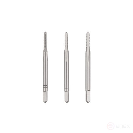 Комплект ручных метчиков NORGAU Industrial M2, HSS-E, 3 предмета