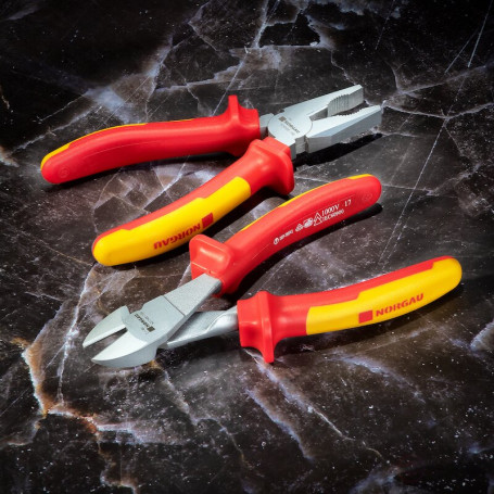 Набор шарнирно-губцевого VDE инструмента NORGAU Industrial NPS-246-180VDE, 2 предмета