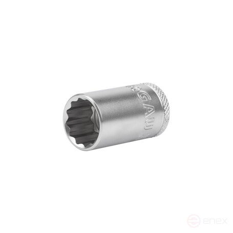 Головка 12-гранная торцевая NORGAU Industrial 1/2" 16 мм, ND19-16