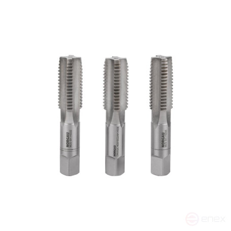 Set of hand taps NORGAU Industrial M20, HSS-E, 3 pieces