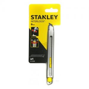 Interlock knife with 9 mm, blade with breakable segments STANLEY 0-10-095. 135x9.5 mm