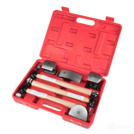 Набор рихтовочных молотков и поддержек, 7пр. ARNEZI R7704007