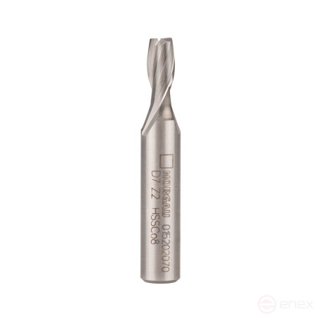 Фреза концевая NORGAU Industrial шпоночная по металлу 7 мм, Z2, HSS-Co8