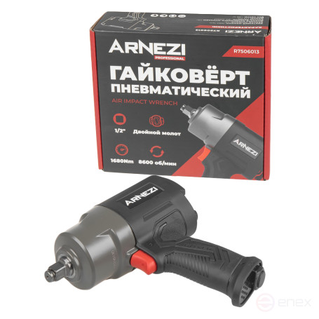 Pneumatic impact wrench 1/2", 8600 rpm 1680 Nm ARNEZI R7506013
