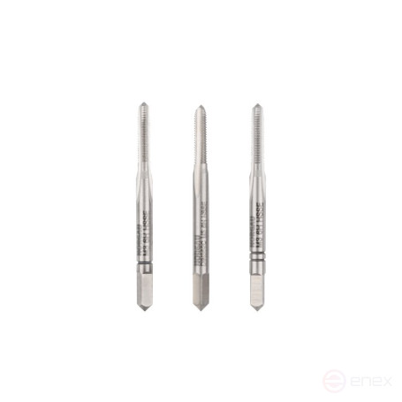 Set of hand taps NORGAU Industrial M3, HSS-E, 3 pieces