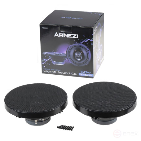 Колонки ARNEZI Crystal Sound С6, 16 см 3-х полосные, 2шт, , Max Вт ARNEZI A2010011