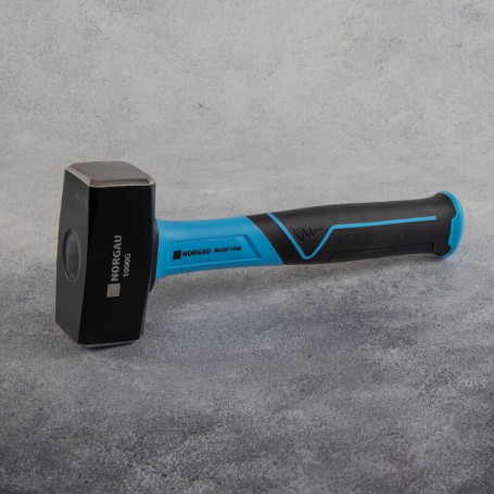 NORGAU Industrial sledgehammer with 1000 g fibreglass handle, N620F-1000