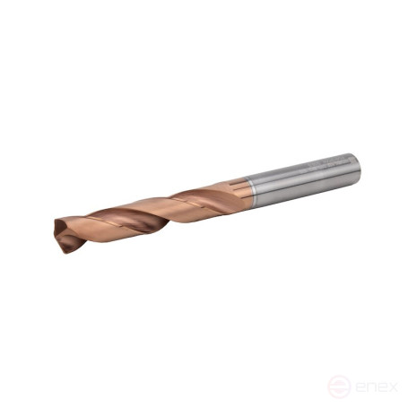 Spiral drill bit NORGAU Industrial for metal 10x103 mm, 5xD, VHM/AlCrN/TiSiN