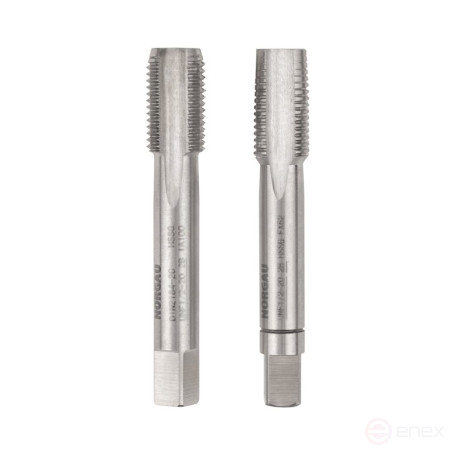 Set of hand taps NORGAU Industrial UNF 1/2, HSS, 2 pieces