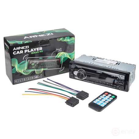 Автомагнитола ARNEZI Wave P3 4х25Вт (Bluetooth, FM, AUX, USB, TF, Remote) / A2009004