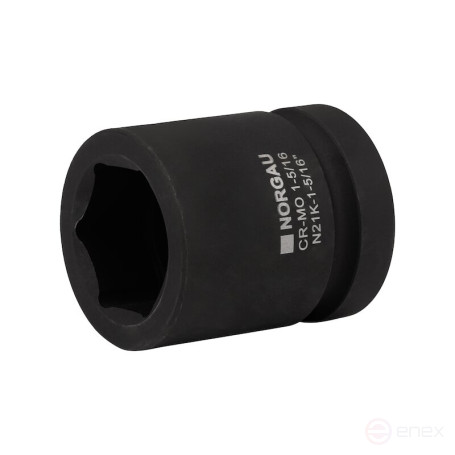 Головка торцевая ударная NORGAU Industrial шестигранная дюймовая 1", 1.5/16", N21K-1.5/16