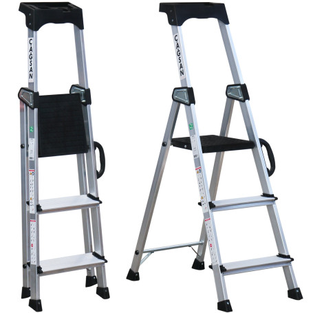 Khazar Aluminum Stepladder 3 steps