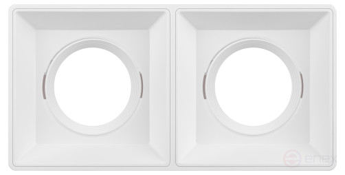 Светильник настенно-потолочный спот ЭРА OL24-2 WH под лампу MR16 GU5.3 поворотный белый