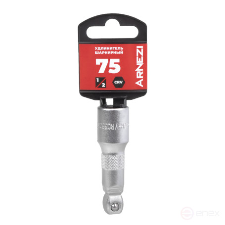 Extension bar 1/2" articulated L=75 mm, on the holder Arnezi R0360675