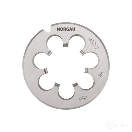 Плашка NORGAU Industrial по металлу MF32x2.0 мм, HSS