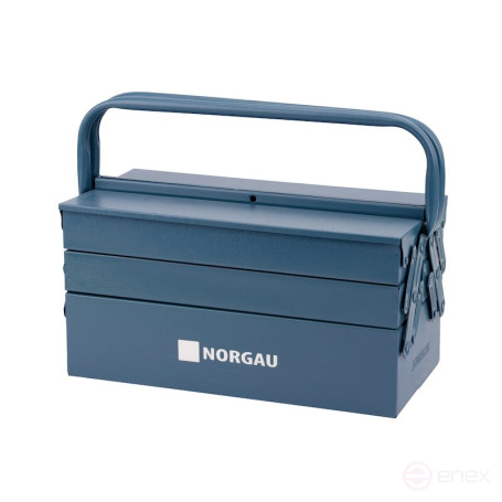 Set of NORGAU Industrial locksmith tools in a metal box, 51 items, N2001