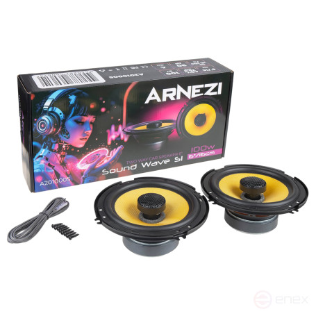 Колонки ARNEZI Sound Wave S1, 16 см 2-х полосные, 2шт / A2010005