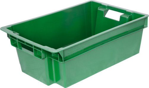 Box p/e 600x400x200 1.6kg. solid color. green