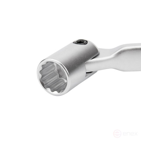 Set of socket double-sided hinge wrenches NORGAU Industrial NBS34-005, 5 pieces