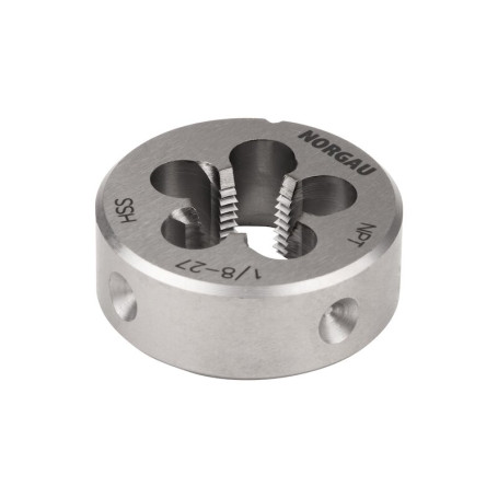 Плашка круглая NORGAU Industrial по металлу HSS NPT 1/8x27, Form B