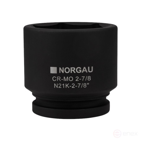 Головка торцевая ударная NORGAU Industrial шестигранная дюймовая 1", 2.7/8", N21K-2.7/8