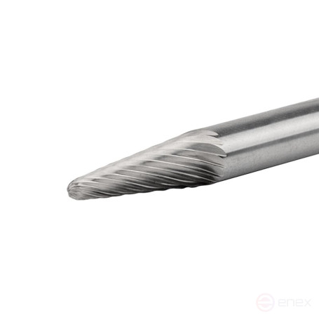Борфреза твердосплавная NORGAU Industrial коническая 6 мм, 14°, форма L, SCM