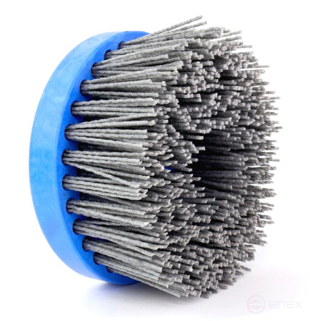 Щетка чашечная Д130*70*M14, ворс полимер-абразив P60 по дереву для УПМ УШМ (болгарка) (1-017)