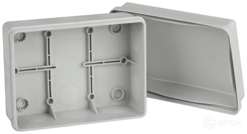 Soldering box ERA KOR-150-110-70- 11g-2MP two-component HF UV resistant 150x110x70mm grey Direct mounting IP67