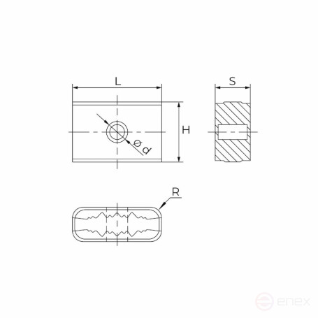 Пластина токарная Norgau industrial негативная LNMX191940-GR, форма L, NRG25P