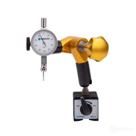 Штатив магнитный NORGAU Industrial гидравлический, 230 мм