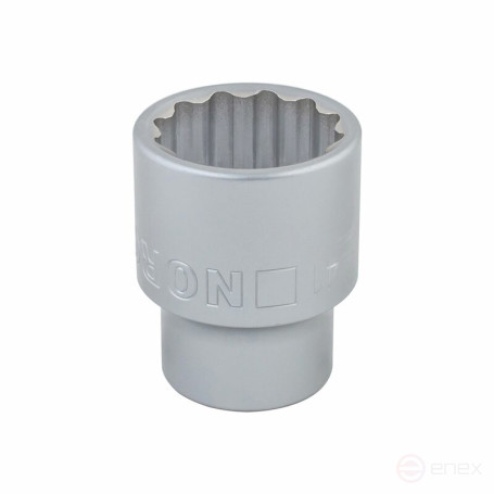 Set of hexagon socket heads with accessories NORGAU Industrial 3/4", 17 pieces, ND3217-S2260 in a metal box