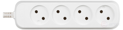 ERA KX-4 block 4 sockets without grounding white