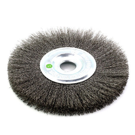 Disc ear brush D175*12*22.2, pile corrugation stainless steel 0.30 (13-097)
