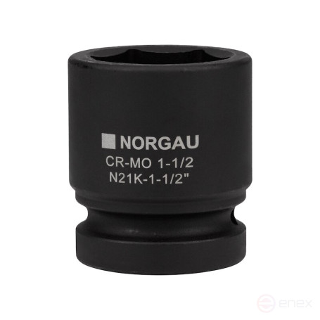 Головка торцевая ударная NORGAU Industrial шестигранная дюймовая 1", 1.1/2", N21K-1.1/2